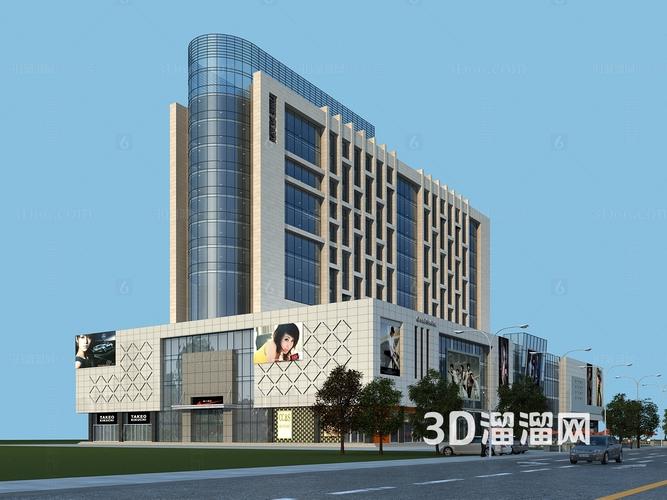 現(xiàn)代 商業(yè)樓 商業(yè)綜合樓3d模型